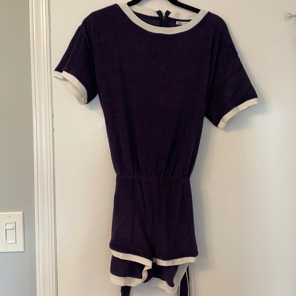 NWT short contrast romper